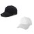 Exclusive 2021 Stylish Cap Combo Black And White (Set Of 2)