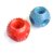 THE PAWXI Dog Rubber Hole Ball Toy, Chew Toy for Playing, Dog Teething Toy (Pack of 2, Size-6 cm, Color-Assorted)