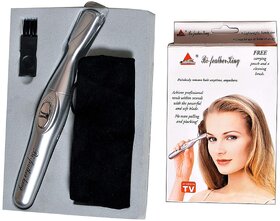 ZURITY Bi-Feather King Eye Brow Hair Remover and Trimmer for Women (Silver)