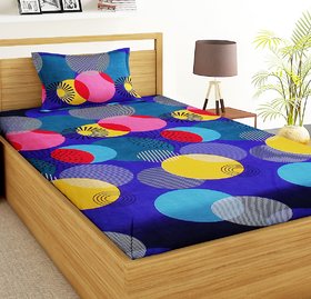 Home Berry Single Bedsheet With One Pillow Cover