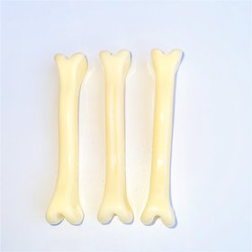 THE PAWXI Dog Bone Toy Small for PUPPY, Chew Toy for Playing (FOR PUPPY ONLY, Size-10 cm, Pack of 3, Color-White)