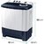 Samsung 8.5 Kg Semi-Automatic 5 Star Top Loading Washing Machine (WT85R4200LL/TL, Light Grey, Royal Blue Lid (Transparen