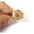 Ashtadhatu Gold Shree Yantra Ring For Men And Woman In Size 16  For  Health, Wealth And Prosperity