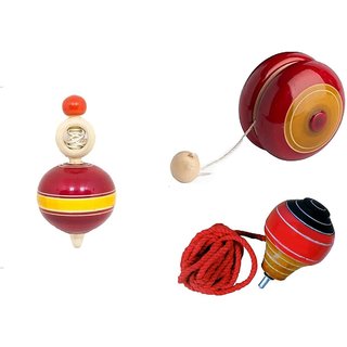Wooden bambaram top