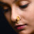 Vighnaharta Gold Plated Red Stone with Peals Alloy Maharashtrian Nath Nathiya./ Nose Pin for women VFJ1006NTH-Press