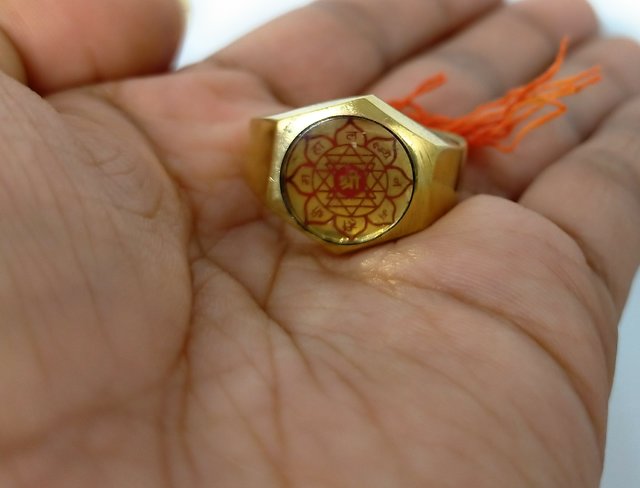 Buy SoilMade Sidh Shree Yantra Ring Gold Colour Size Adjustable Online at  Best Prices in India - JioMart.