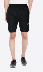 VANTAR Solid Men Dark Black Basic Shorts