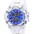 Mastrena Digital Blue Dial Silicone Strap Men's Watch -MSG1077