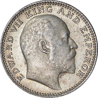                       half rupees 1907 fine condition                                              