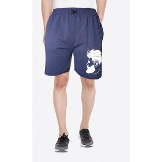 VANTAR Printed Men Blue Running Shorts