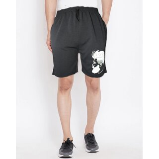 VANTAR Printed Men Black Regular Shorts