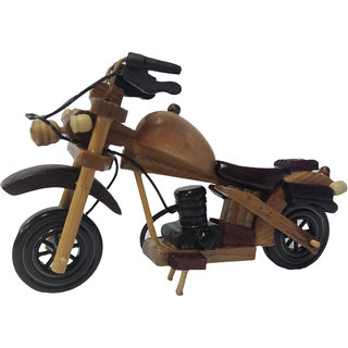                       Wooden hand crafted antique motor cycle                                              