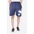 VANTAR Printed Men Dark Blue Sports Shorts