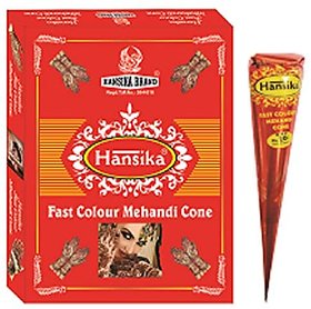Hansika Mehandi Cone Red Pack Of 12 Pec