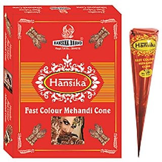 Hansika Mehandi Cone Red Pack Of 12 Pec