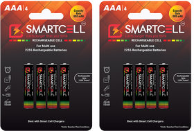 Smartcell AAA Ni-MH Rechargeable Batteries 800mAH Pack of 8