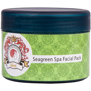                       Indrani Cosmetics Indrani Seagreen Spa Facial Pack For Women Reduce Stress And Relieve Psychological Distress 50 Gm                                              