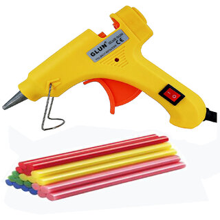                       bandook 20W With 10 Fluorescent Glue Sticks Hot Melt Glue Gun Dodger Yellow Color                                              