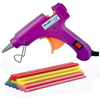                       bandook 20W With 10 transperent Glue Sticks Hot Melt Glue Gun Dodger Purple Color                                              