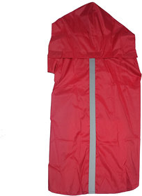 All4pets  Dog Rain Coat Waterproof With Hood-22 Inch(Red)