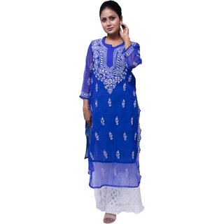 chikan kurti colour
