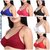 Rayyans (Pack of 6) Quality Cotton Hosiery Multi color Bra (Color n Design may vary)