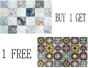 Winner Multicolour Print Table Placemats - Set Of 12 Table Mats- Plastic Kitchen Linen(Buy 1 Get 1 Free)-1