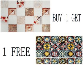 Winner Multicolour Print Table Placemats - Set Of 12 Table Mats- Plastic Kitchen Linen(Buy 1 Get 1 Free)-3