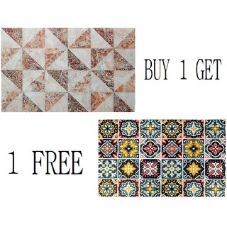 Winner Multicolour Print Table Placemats - Set Of 12 Table Mats- Plastic Kitchen Linen(Buy 1 Get 1 Free)-4