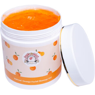 Indrani Orange Facial Massage Gel For Women Maintains Softness Of Skin 500 Gm