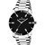 CALYPTO Silver Chain with Black Dial  Analog Wrist Watch for Boys/Men