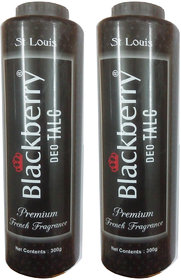 St Louis Blackberry deo talc premium french fragrance(300gm)(2pc)