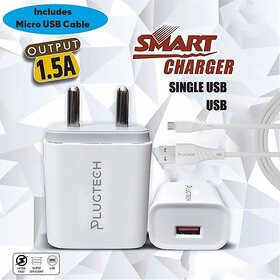 Plugtech WC-D02 Wall Charger With M02 Micro USB Cable