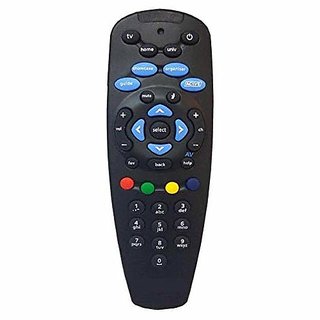                       EHOP  Remote Control for TATASKY DTH Set Top Box (Black) Without Recording Feature Compatible with All TV/LCD/LED Works with Tata Sky SD/HD/HD+/4K DTH Set Top Box                                              