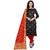 Fab Kudi Women's Black Banarasi Silk Woven Printed Dress material (Unstitched)