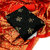 Fab Kudi Women's Black Banarasi Silk Woven Printed Dress material (Unstitched)