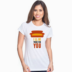 Mooch Wale  Friends I'Ll Be There For You Couch White Quick-Dri T-shirt For Women