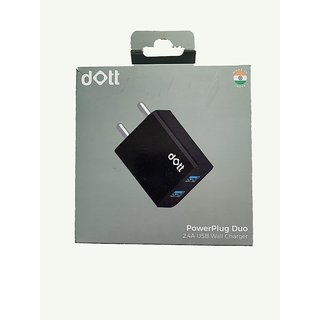                       Abshiv dott usb wall charger with 2 slots 2.4A power adapter for all mobiles                                              