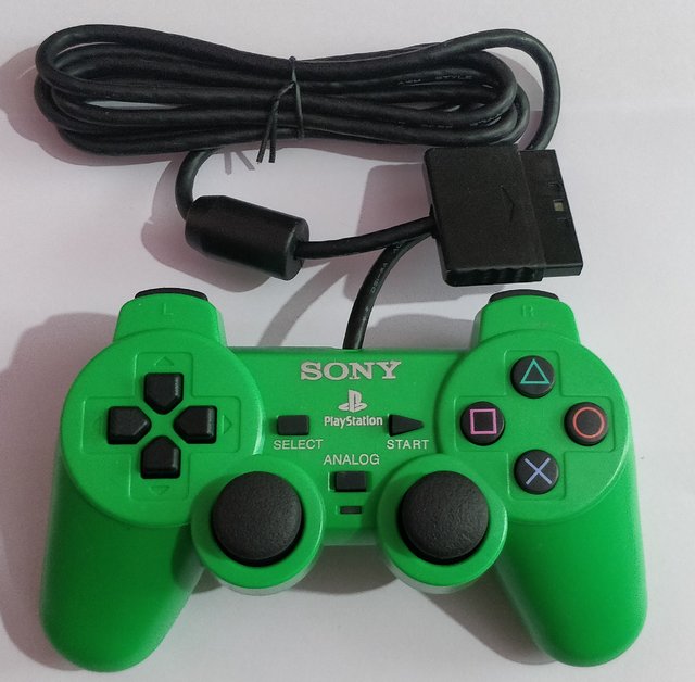 ps2 controller green