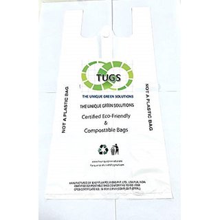 TUGS Compostable  Biodegradable Carry Bags 13x16