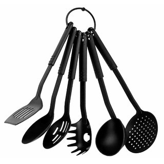6 Pcs/set Nylon Heat-Resistant Nonstick Spoon Spatula Turner Scoop Kitchen Cooking Utensil Tools Set