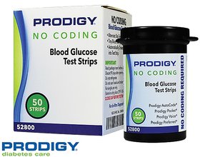 Prodigy No coding Blood Glucose Monitoring Strips