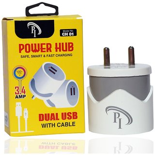 Dual USB Power HUB For Mobile Charger with Fast Charging