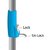 Lazywindow Stainless Steel Mop Rod Stick With Single Refill 360 Degree Rotating