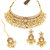 Sukkhi Gleaming Gold Plated LCT & Pearl Choker Necklace Set for Women