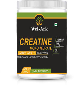 Wel-Ark Creatine Monohydrate Micronized Powder 300 Gram. (Unflavoured)