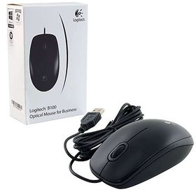 B 100 USB Mouse Black Pack Of 1
