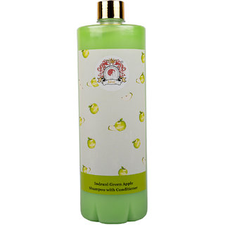                       Indrani Green Apple Shampoo With Conditioner For Women To Reduce Hair Fall, Promote Hair Growth, Control Dandruff 1 Litr                                              