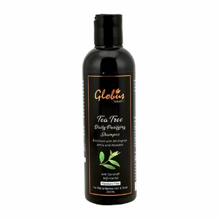 Globus Naturals Tea Tree Daily Purifying Shampoo For Dandruff Prone Hair, Itchy Oily Scalp 250ML Globus Naturals Tea Tree Daily Purifying Shampoo For Dandruff Prone Hair, Itchy Oily Scalp 250ML