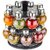 MAK BROTHERS 360 Designer Multipurpose Jumbo Revolving Plastic Spice Rack 16 Piece Condiment Set Masala Rack